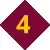 Ícone etapa 4 Número 4 das etapas de atendimento