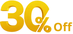 Selo de 30% OFF nas lentes na primeira compra da Ótica CS Campinas